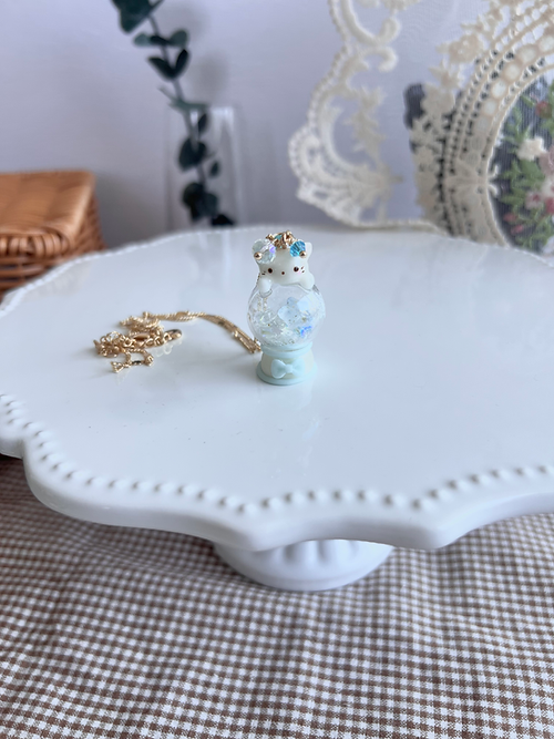 Kitten Snow Globe Necklace