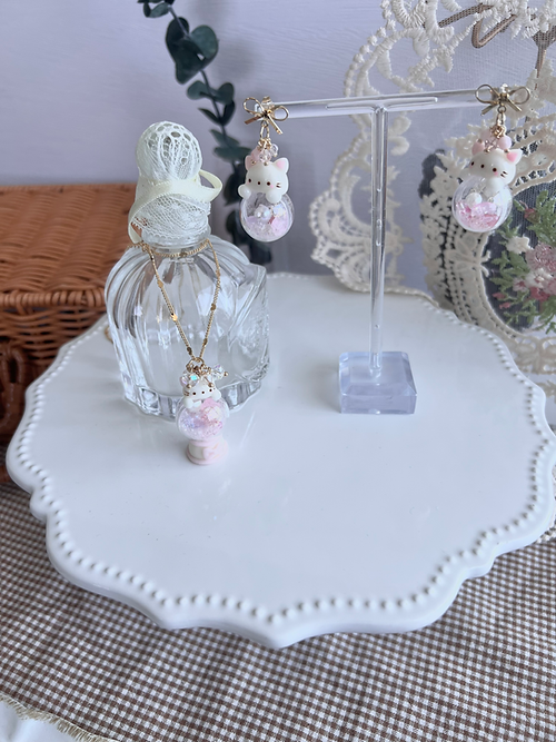 Kitten Snow Globe Necklace