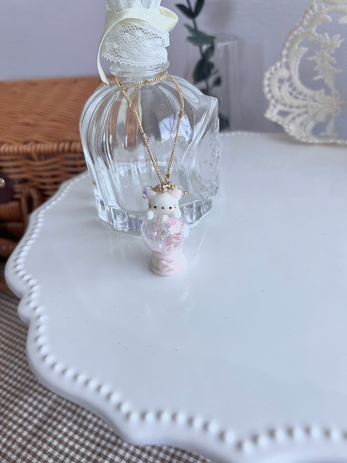 Kitten Snow Globe Necklace