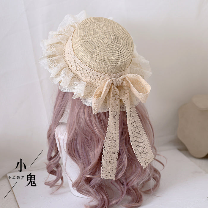 Lace Bow Sun Hat