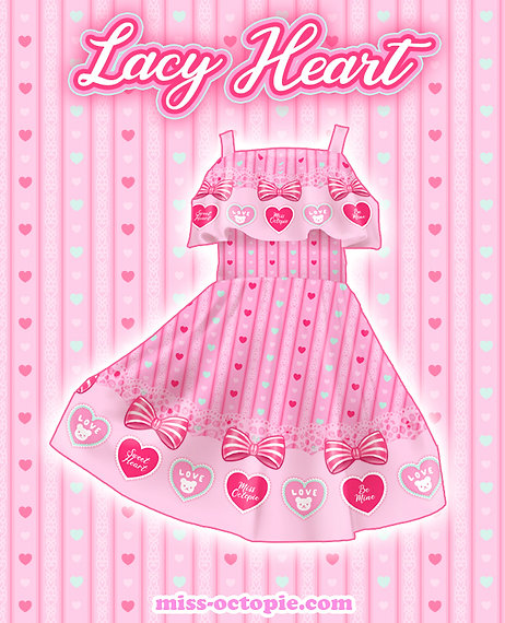 Lacy Heart Frilly Strap Dress