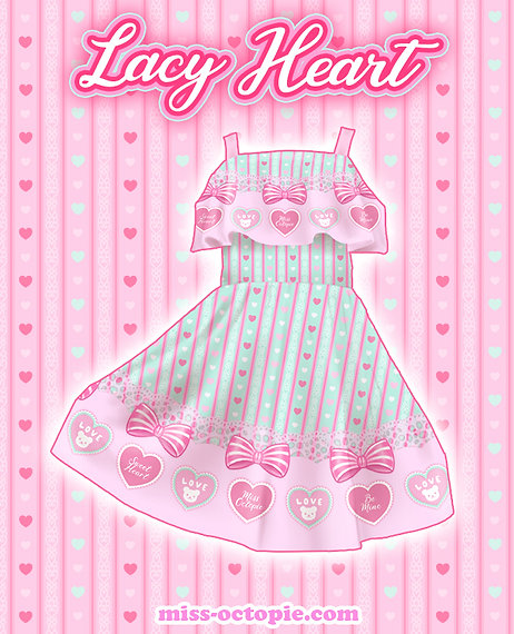 Lacy Heart Frilly Strap Dress