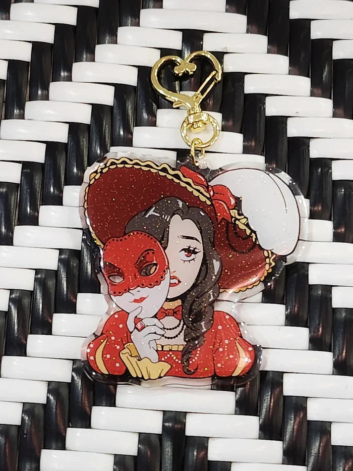 Laughing Mask Masquerade Keychain
