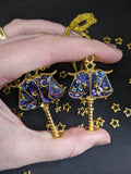 Libra: Celestial Zodiac Resin Pendant Necklaces- 2 Styles - Lolita Collective