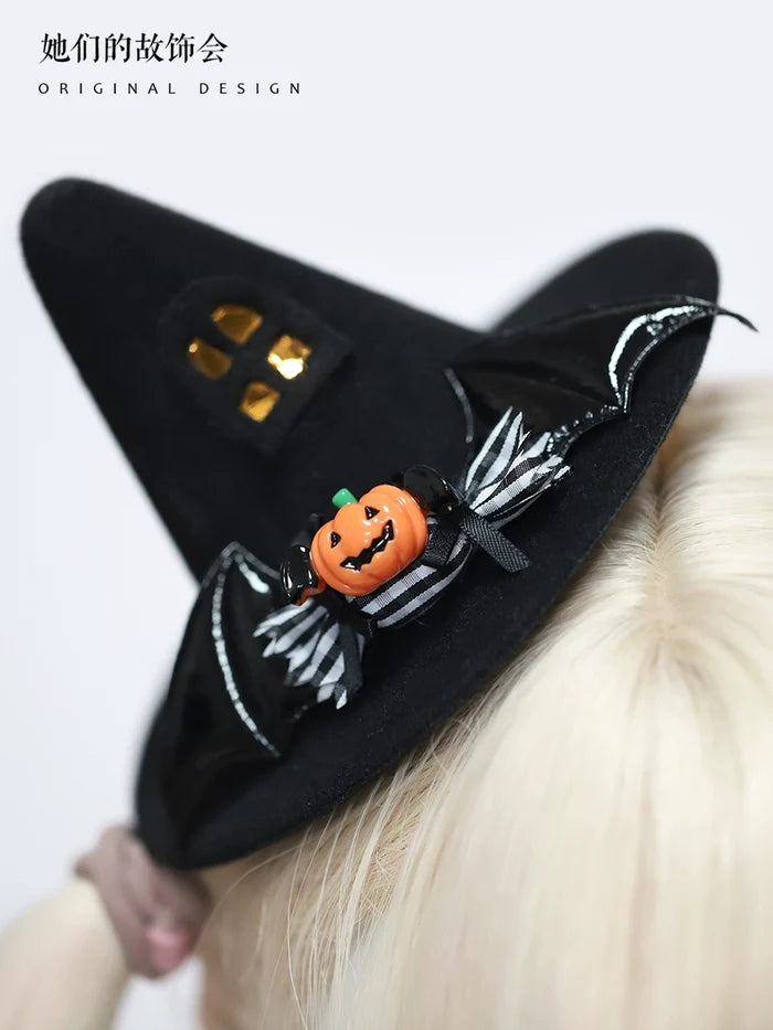 Light-Up Pumpkin Witch Hat