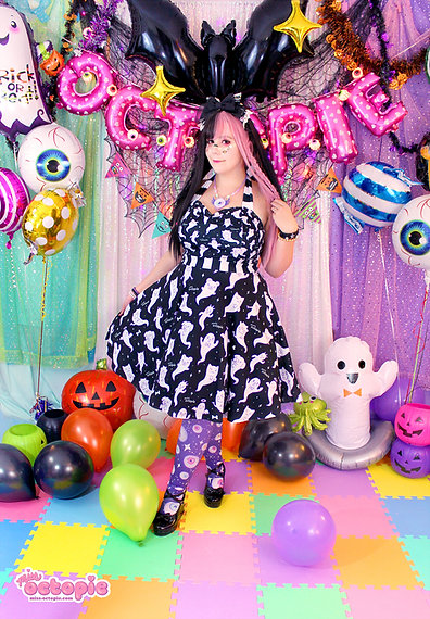 Lil' Ghosties Halter Swing Dress