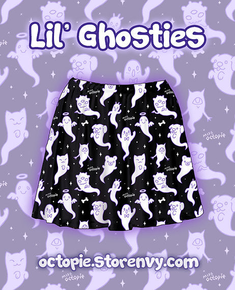 Lil' Ghosties Skater Skirt