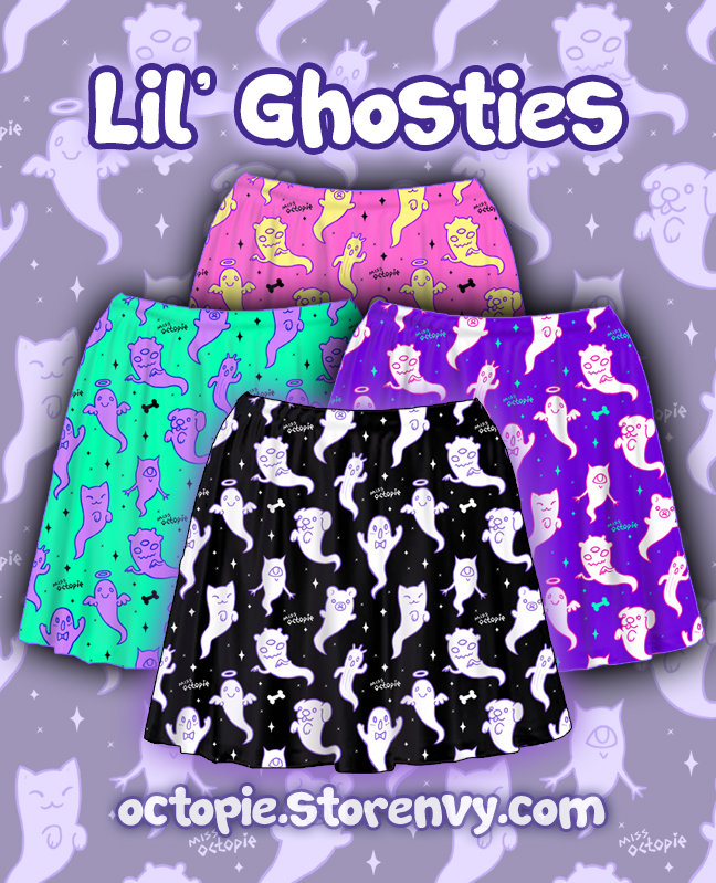Lil' Ghosties Skater Skirt