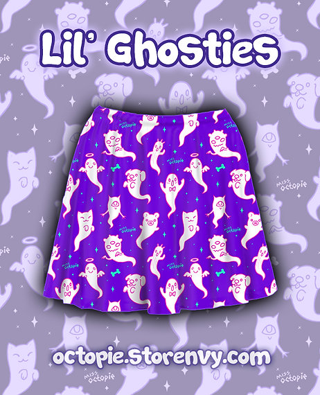Lil' Ghosties Skater Skirt