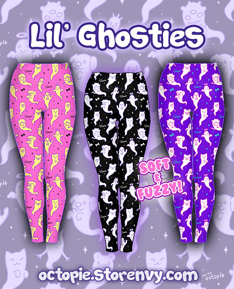 Lil' Ghosties Velvet Leggings