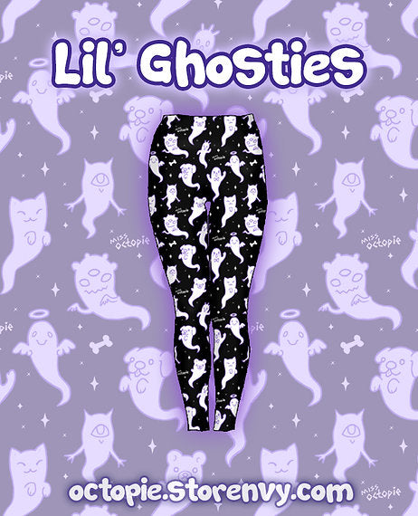 Lil' Ghosties Velvet Leggings