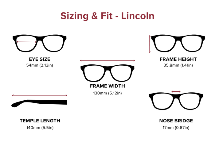 DebSpecs Large-size eyewear fit guide Lincoln
