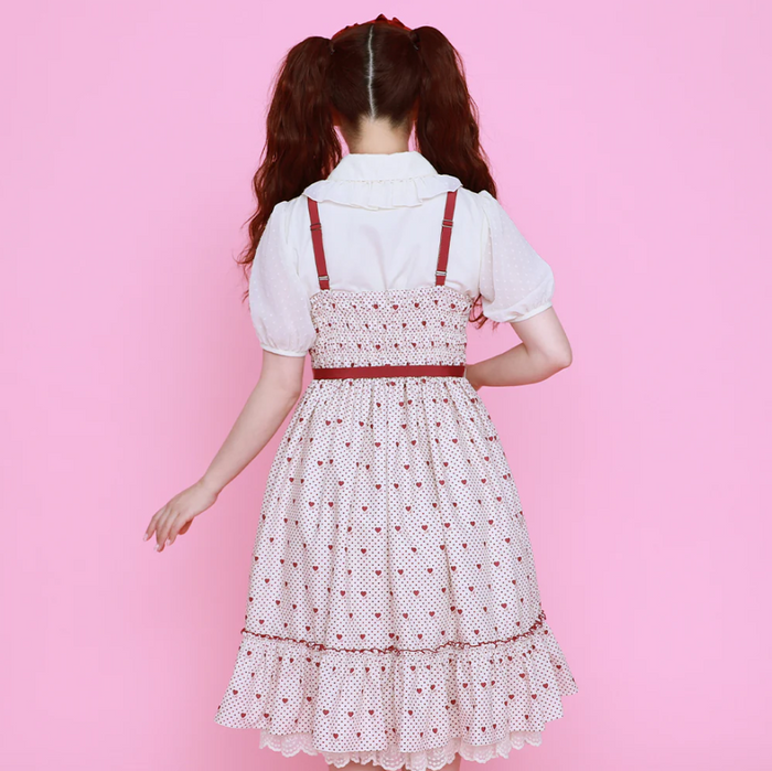 Little Dot Heart Jumperskirt Dress