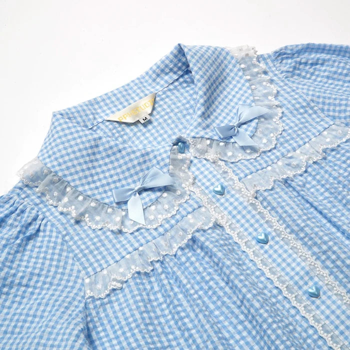 Little Waffle Long Sleeve Blouse