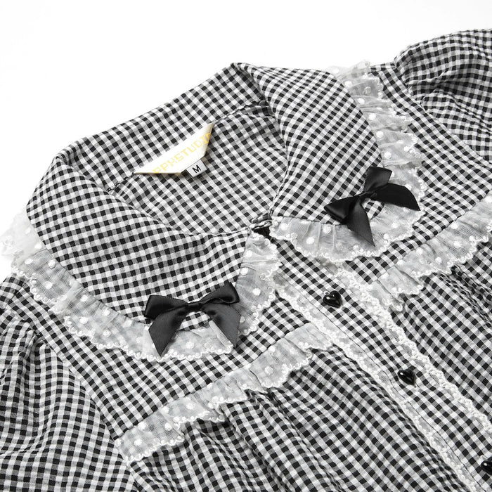 Little Waffle Long Sleeve Blouse
