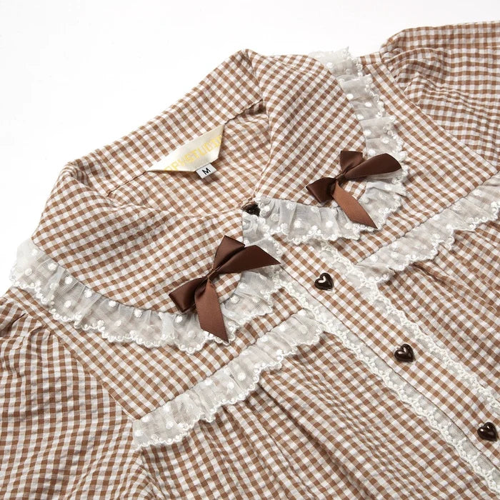 Little Waffle Long Sleeve Blouse
