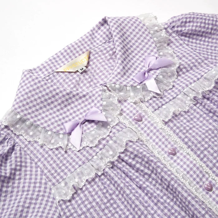 Little Waffle Long Sleeve Blouse