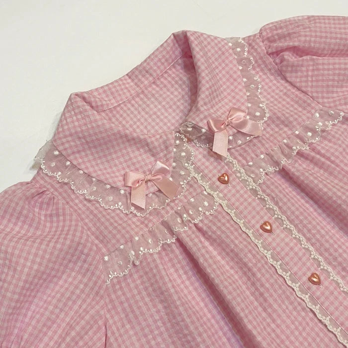 Little Waffle Short Sleeve Blouse