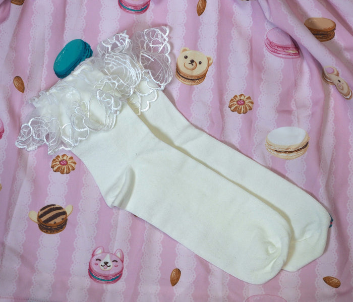Macaron Lace Socks