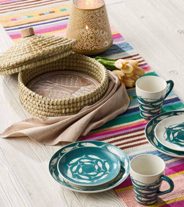Macha Lidded Handmade Breadwarmer