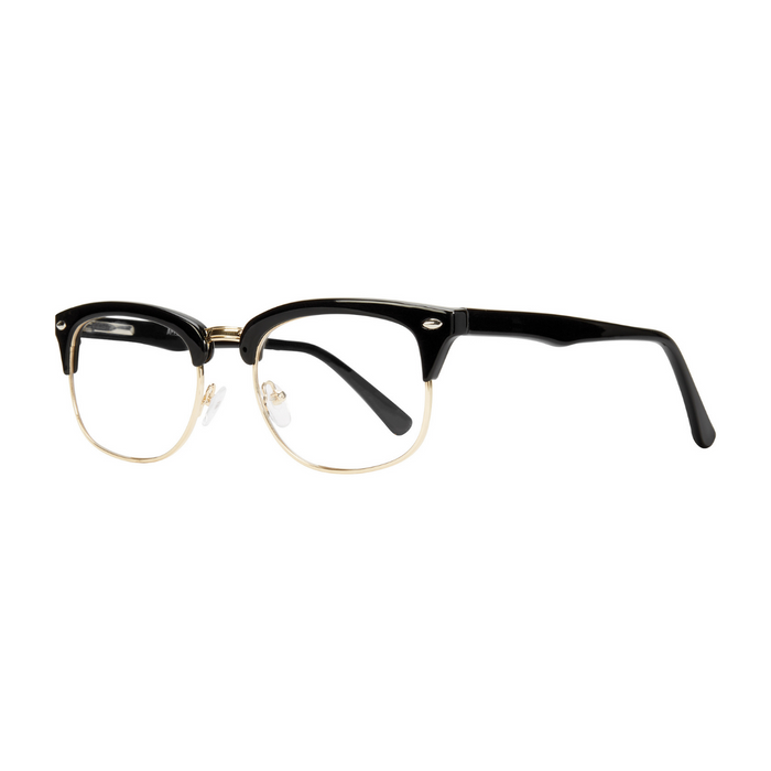 DebSpecs Malcolm Black Gold eyewear