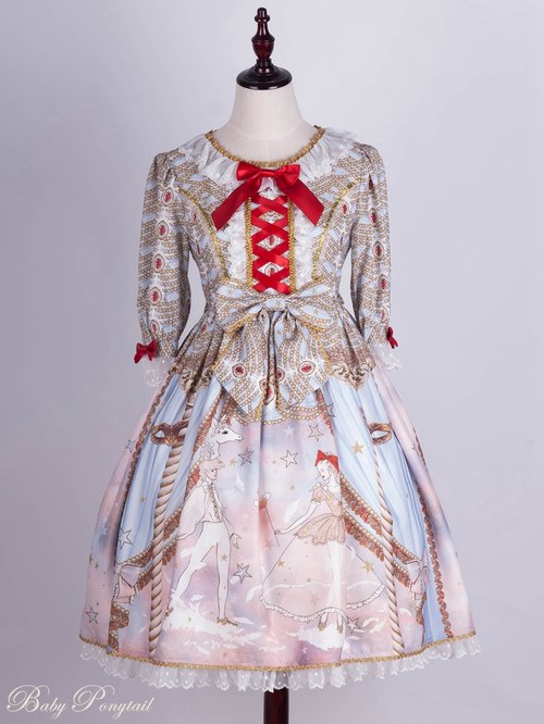 Masquerade Ballet Onepiece in Light Blue - Lolita Collective