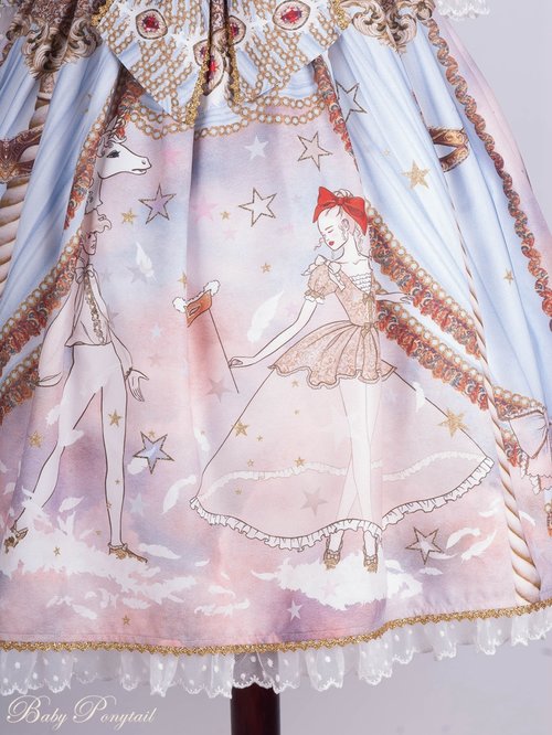 Masquerade Ballet Onepiece in Light Blue - Lolita Collective