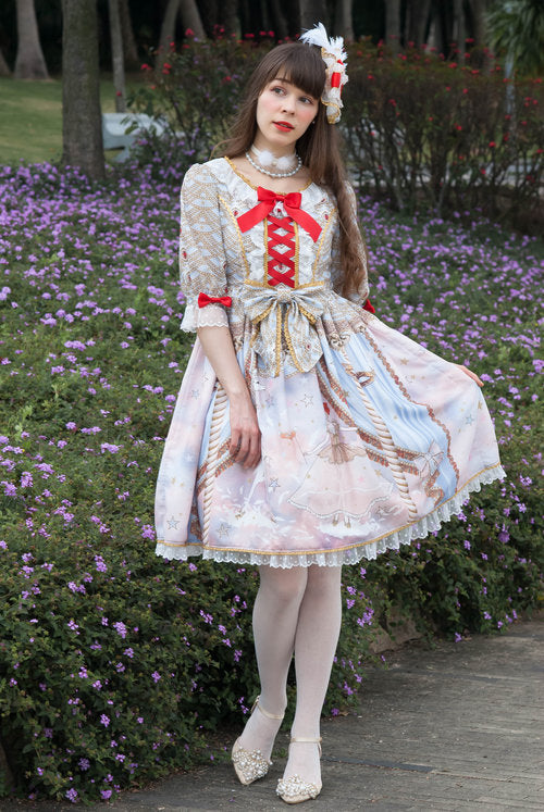 Masquerade Ballet Onepiece in Light Blue - Lolita Collective