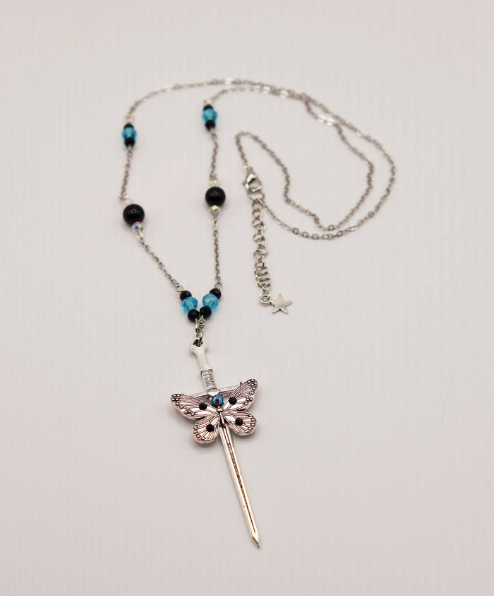Medieval Butterfly Sword Necklace