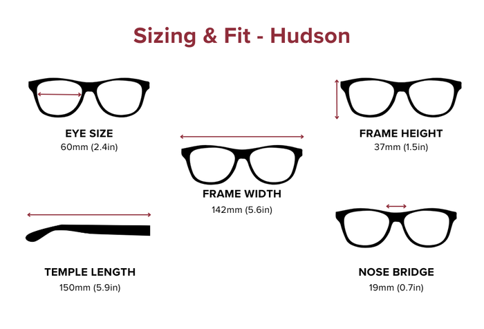DebSpecs Large-size eyewear fit guide Hudson