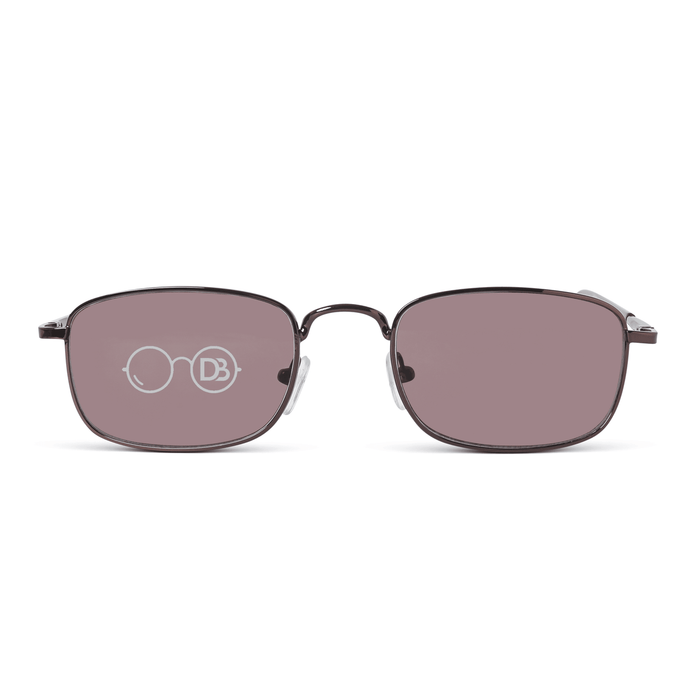 DebSpecs Mens Metal Flex Spring Hinge Sun Reader oc 441st Bronze Amber Lens front view eyewear