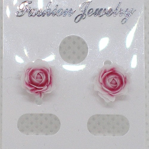 Metal Free Rose Stud Earrings