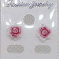 Metal Free Rose Stud Earrings