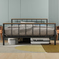 Metal Platform Bed Frame with Headboard and Footboard, Sturdy Metal Frame, Under Bed Storage, No Box Spring Needed, Full Size