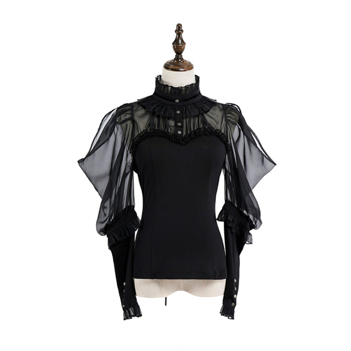 Midnight Star Off-Shoulder Blouse