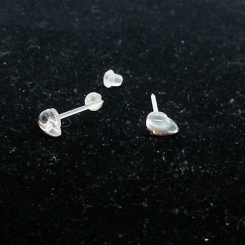 Mirrored Drop Stud Earrings - Metal Free