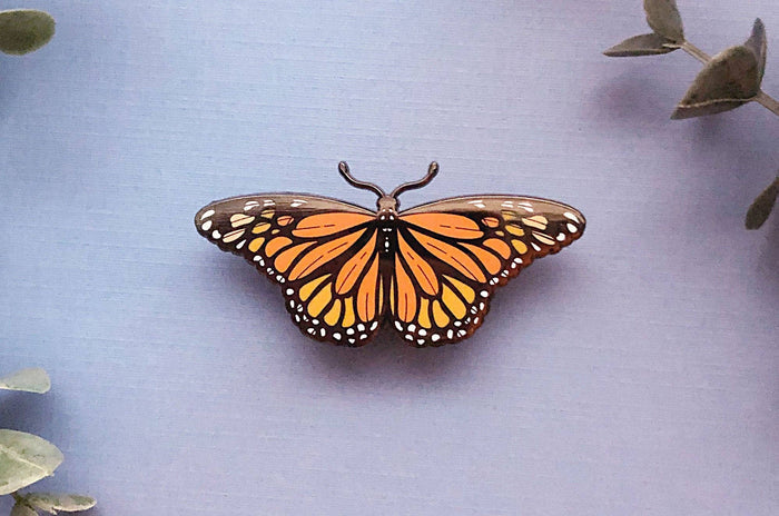 Monarch Butterfly (Danaus plexippus) Enamel Pin