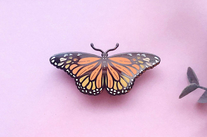 Monarch Butterfly (Danaus plexippus) Enamel Pin