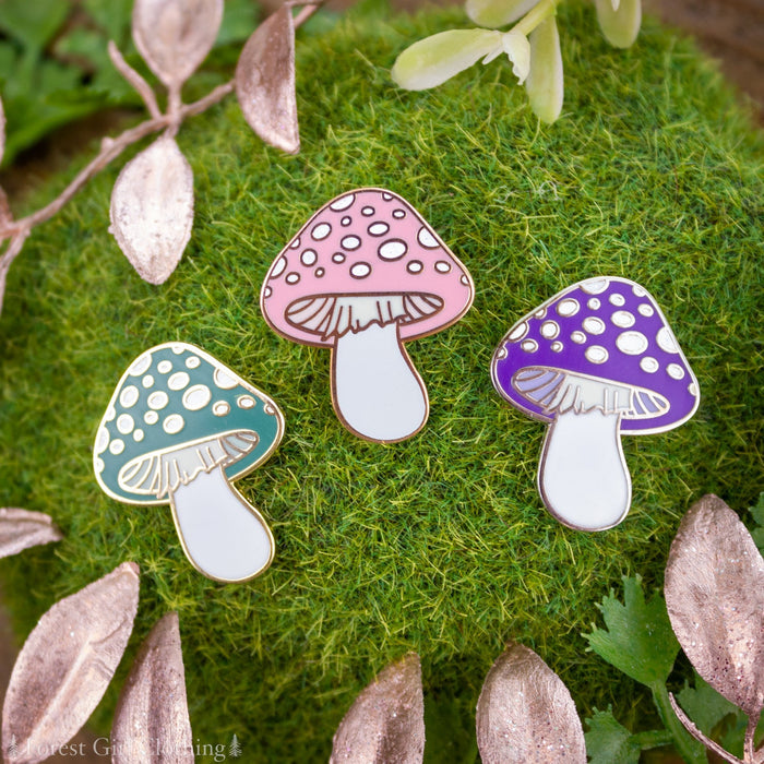 Mushroom Enamel Pin
