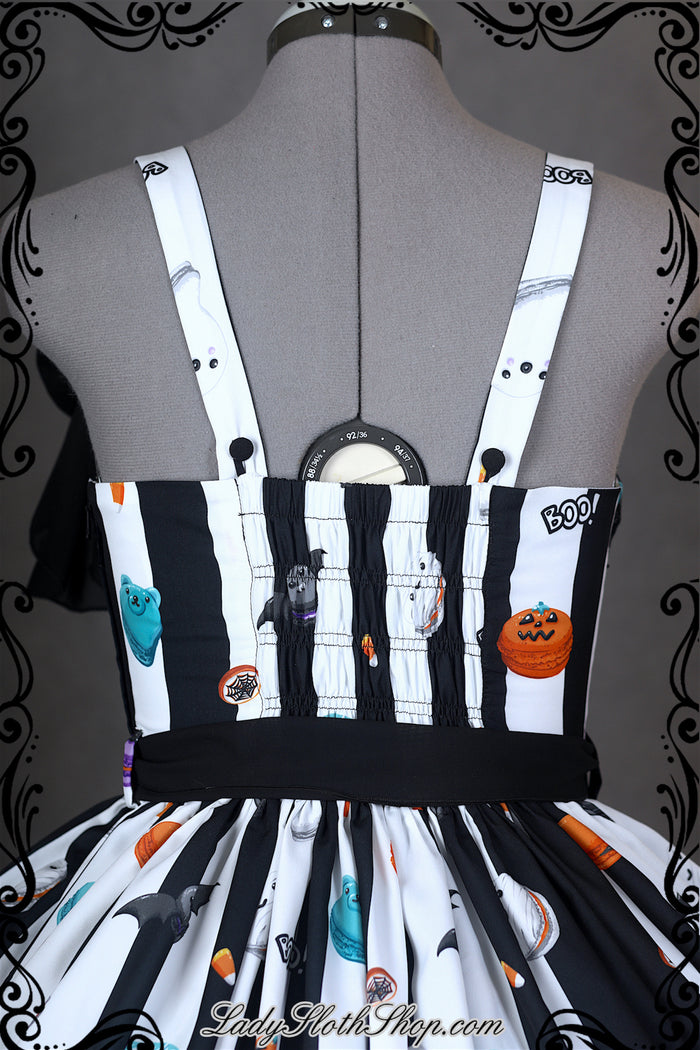 My Spooky Macarons Jumperskirt in White