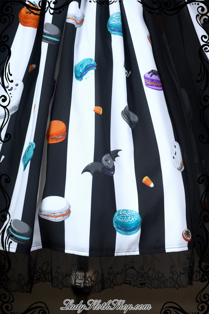 My Spooky Macarons Jumperskirt in White