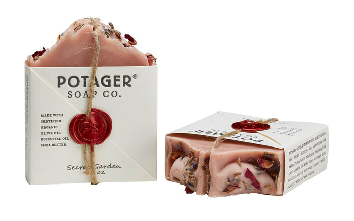 Natural Soap Secret Garden w/Pink Clay-Organic Ingredients