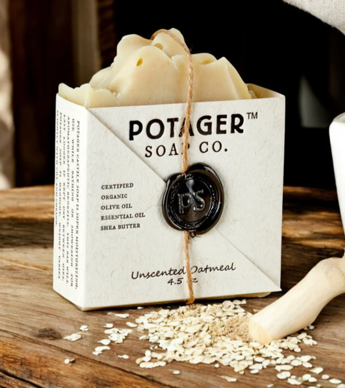 Natural Soap Unscented Oatmeal - Handmade Organic Ingredients