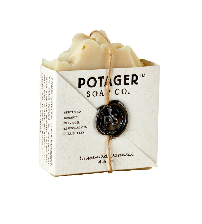 Natural Soap Unscented Oatmeal - Handmade Organic Ingredients