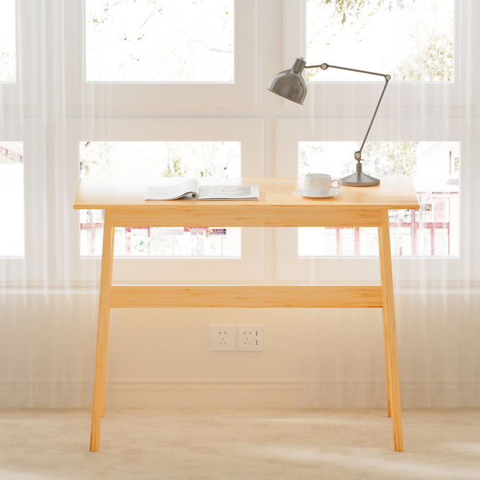 New design Computer Desk, Bamboo Writing Desk, Modern Simple Work Desk for Home Office, Gaming Desk Study Table