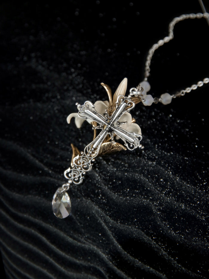 Night Lily Necklace - Two Flowers