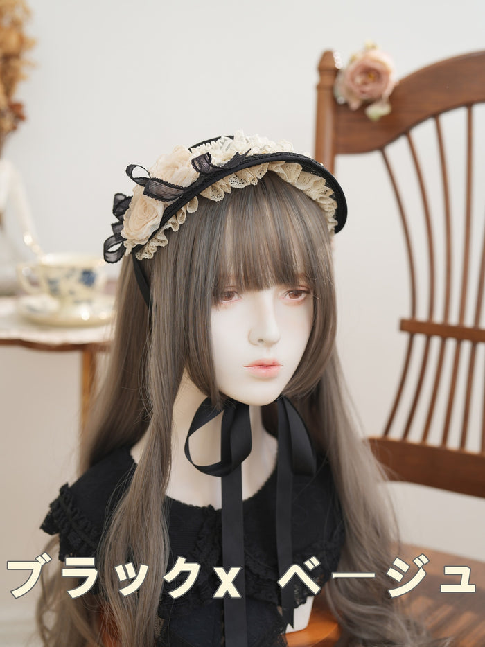 Nightingale and Roses - Rose Mini Bonnet