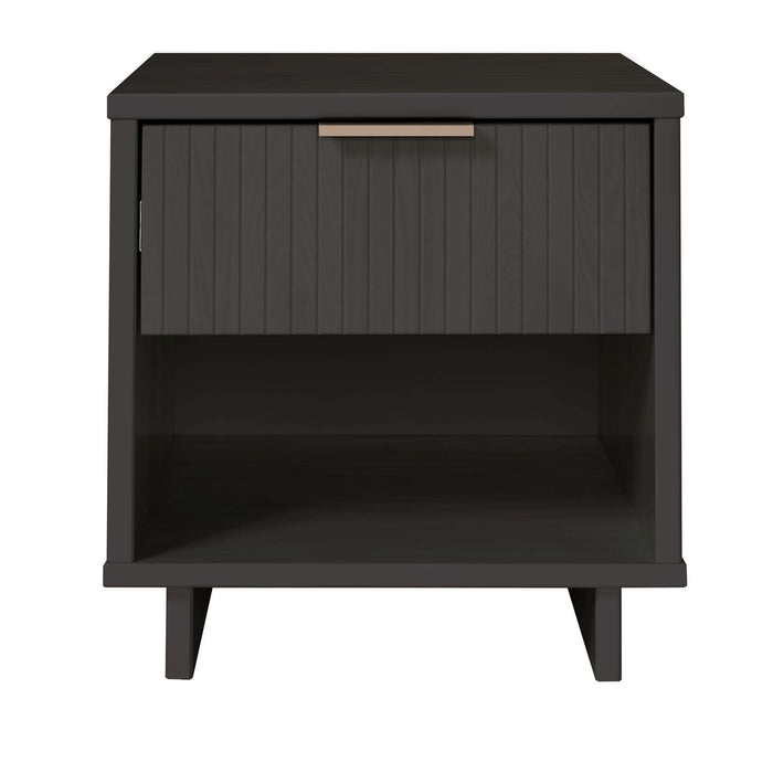Nightstand in Charcoal Gray