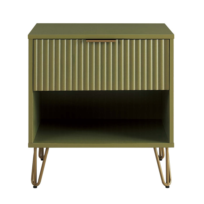 Nightstand in Olive Green