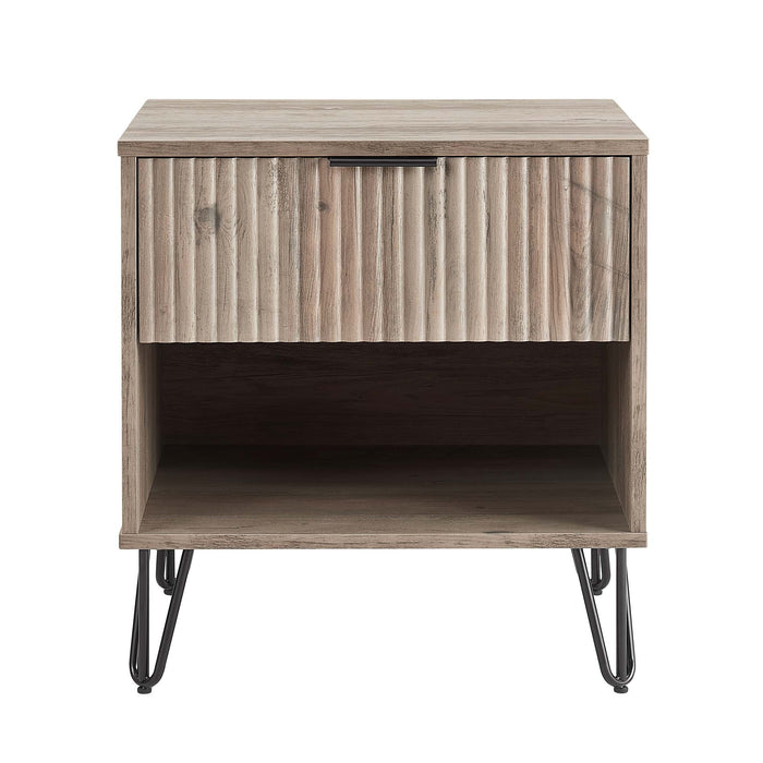 Nightstand in Rustic Gray